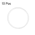 uxcell Silicone O-Rings, 21mm OD 18mm ID 1.5mm Width VMQ Seal Gasket for Pipe Repair, Pack of 10