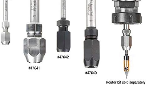 Amana Tool 47648 1/4" Shank CNC Extension Adapter for 1/8" Router Bits