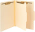 Smead Heavy-Duty Fastener File Folder with Divider, Manila, 2 Fasteners, 2" Expansion, Letter Size, 10 per Box