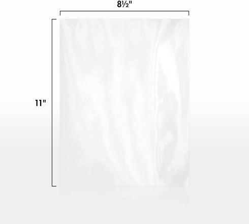 LUXPaper 8.5" x 11" Paper | Letter Size | Glossy White | 65lb. Text | 50 Qty by LUXPaper