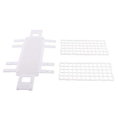 Plastic Test Tube Rack, Detachable Holder Storage Stand, Holds 60 for 16mm Dia. Tubes, White