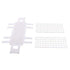 Plastic Test Tube Rack, Detachable Holder Storage Stand, Holds 60 for 16mm Dia. Tubes, White