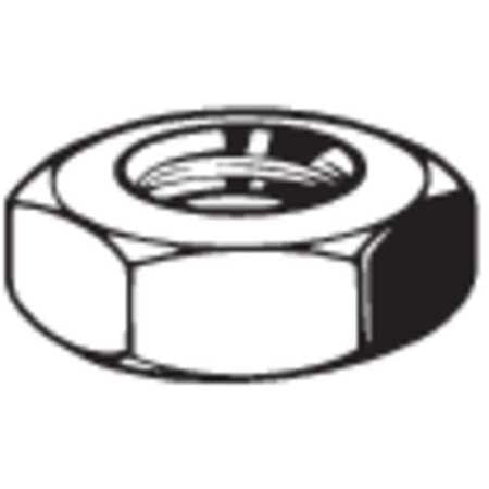 GRAINGER APPROVED Jam Nut, 3/8-16, Gr 316, SS, Plain, PK25