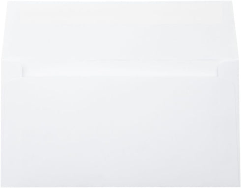 LUXPaper Photo Greeting Invitation Envelopes | 4 3/8" x 8 1/4" | 50 Qty, Bright White, 70lb. Text