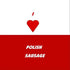 3dRose 4 Inch I Love Polish Sausage Ceramic Tile