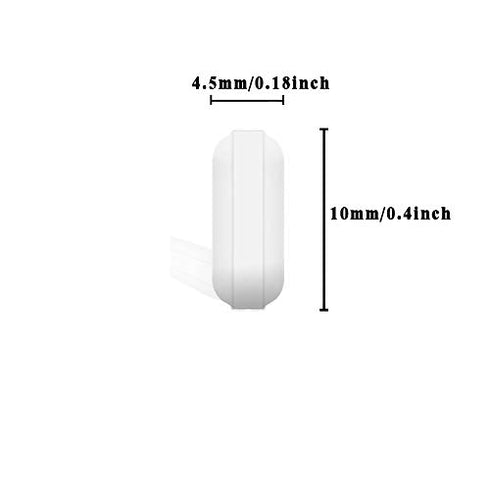 4 Pcs 10mm(0.4inch) PTFE Magnetic Stirrer Mixer Stir Bar,White Color,Laboratory Bar,Stir Plate Bar,Stir Plate Magnet,Stir Rod Magnetic