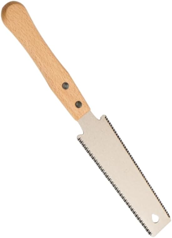 Double Edge Handsaw with 6-Inch Flexible Blade, Small Pull Saw for Woodworking and DIY Projects