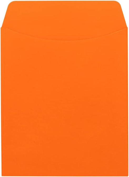 Hygloss 30 Library Card Pockets, 3.5x5 Inch, Non-Adhesive, Orange