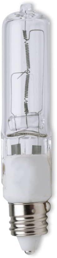 JDE11 120V 75W Bulb T4 Bulbs E11 10 Pack lumenivo Halogen Light Halogen Decorative, Cabinet, Ceiling, Chandelier