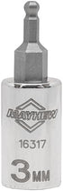 16023 Set, 7-Piece, Mayhew Tools Metric Ball Hex Socket Bit Polished Chrome