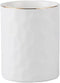 Ceramic Pen Holder Stand, Cup Pencil Holder Organizer for Makeup Brushes, Home Office Desk (White)