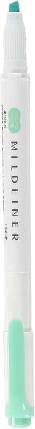 Zebra High Lighter Mild Liner, Mild Blue Green (WKT7-MBG)