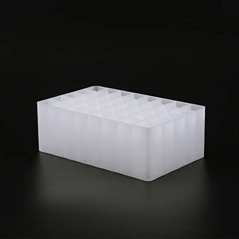 Chris.W 2 Pack 40-Slot Art Markers Pen Holder, Clear Desk Stand Organizer Storage Tray