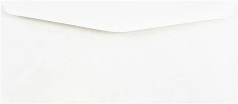 LUXPaper #10 Commercial Flap Business Envelopes | 4 1/8" x 9 1/2" | 24lb. Text | Bright White | 50 Qty