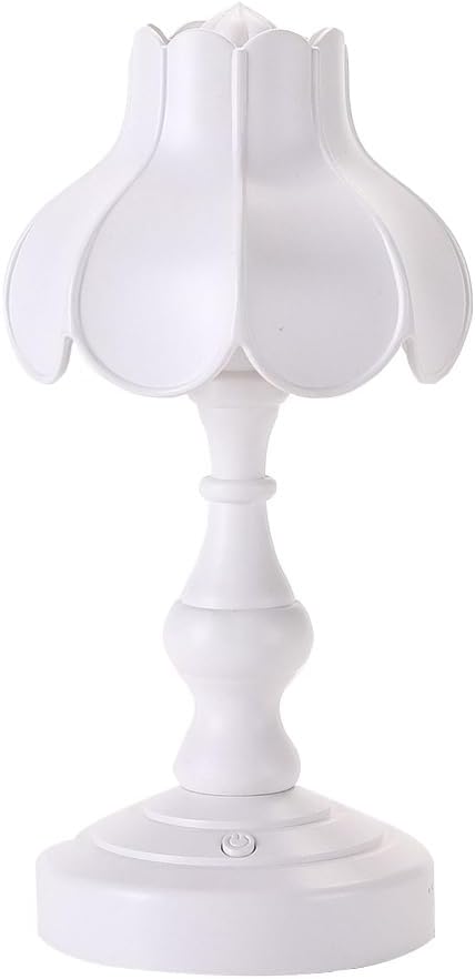 UKCOCO Lotus Table Lamp with USB Charging Port - Small Desk Lamp