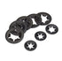 cSeao 235pcs Black Starlock Internal Tooth Lock Washers Assortment Kit - 8 Sizes, M2 to M12