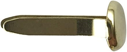Clipco Medium Paper Fasteners, 3/4-Inch Brass Plated, 100-Pack