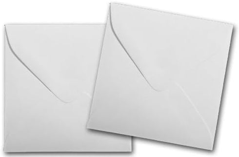 Small 3 1/8 Inch Square Envelopes - 50 Pk (White) by Leader Opaque