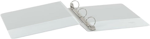 Cardinal 1.5 Inch 3 Ring Binder, Round Ring, White, 4 Pack, Holds 350 Sheets (79517)