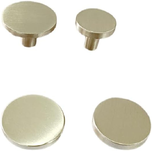 SANCHAKOU 4 Pack 44 20Mm Dresser Pulls Bedside Table Shoe Cabinet Copper Round Single Hole Drawer Handle *