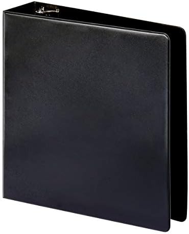 OfficeMax Durable Reference Binders with Round Ring, 3", Black