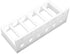 Hilitand Test Tube Rack, 6 Holes Plastic Holder for Drying Tubes Less Than 25mm, White