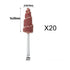 20Pcs Sanding Cone Grinding Wheel - Cone Shape Sandpaper Tapered Cartridge Roll Sanding Polishing Flap Wheel 80 Grit