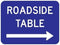 Roadside Table Guide Metal Tin Sign - 8x12 Inch - Caution Safety