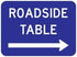 Roadside Table Guide Metal Tin Sign - 8x12 Inch - Caution Safety