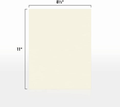 LUXPaper 8.5" x 11" Classic Crest Paper | Letter Size | Natural White | 24lb. Text | 50 Qty by LUXPaper
