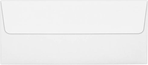 LUXPaper #10 Foil Lined Business Envelopes | Peel & Press | 4 1/8" x 9 1/2" | White w/Red LUX Lining | 60lb. Text | 50 Qty by LUXPaper