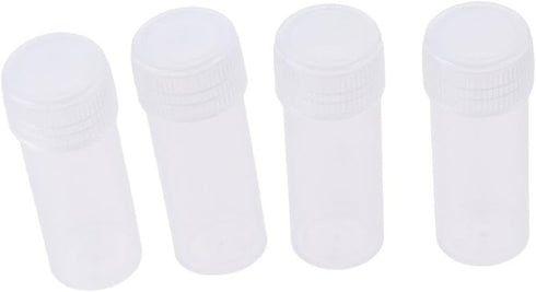 Plastic Vials with Lids, 50PCS Leak Proof Mini Sample Bottles, 5ML Test Tube for Lab Small Items