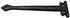 7" Dummy (4 Pack, Adonai Hardware "Agee Heavy Duty Antique Cast Iron Strap False or Faux or Hinge Front Matte Black)