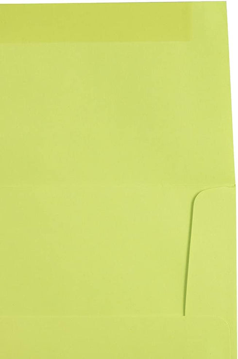 JAM PAPER A10 Colored Invitation Envelopes, 6 x 9 1/2, Ultra Lime Green, 100/Pack