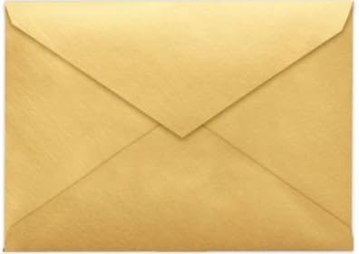 LUXPaper 4Bar A1 Invitation Envelopes | Gold Metallic | 3 5/8" x 5 1/8" | 50 Qty | 80lb. Text