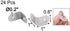 25 25 2mm 24pcs uxcell Stainless Steel Patio Fixing Shelf Shelves Corner Brace Joint Angle Bracket x x Silver Tone