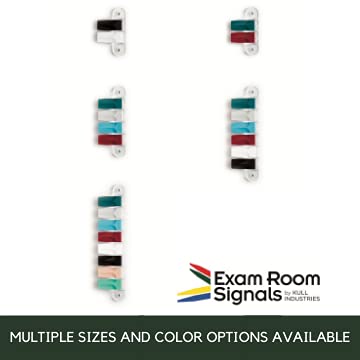 4 3-Inch Exam Room Flags, Medical Door Flags for Doctor Offices, Hospitals, Clinics, Easy Identification, Durable