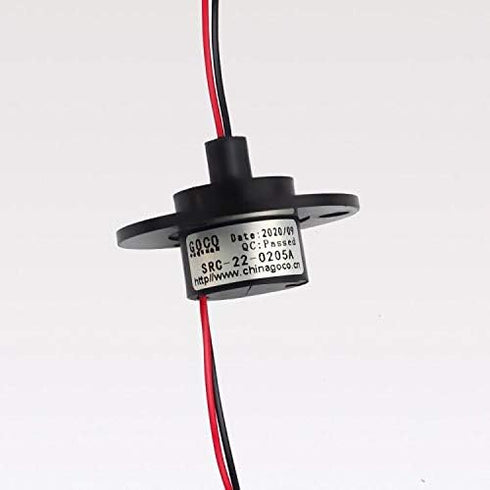 GCSLIPRING 2wire 5A Slipring Conductive Ring Collector Ring Rotating Electrical Contact
