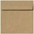 LUXPaper Square Invitation Envelopes, Peel & Press, 6" x 6", Grocery Bag Brown, 70lb Text, 50 Qty