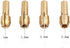 2 Set Brass Collet for Dremel Rotary Tools, Includes 1mm/1.6mm/2.3mm/3.2mm
