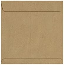 LUXPaper Square Invitation Envelopes - Peel & Press - 7 1/2" x 7 1/2" - Grocery Bag Brown - 70lb. Text - 50 Qty