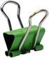 JAM PAPER Colorful Binder Clips, Extra Small 3/5 Inch Green Binderclips, 30/Pack