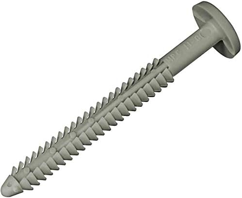 MidAmerica Clay 3" Shutter Lok Peg Fasteners 60 Pack Spikes Longer and Stronger