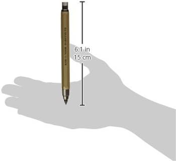 Koh-I-Noor 5.6mm Diameter Mechanical Clutch Lead Holder Pencil, Gold