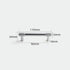 SANCHAKOU 2-Pack 96Mm Zinc Alloy Drawer Handles Tv Cabinet Bedside Cabinet Shoe Cabinet Dining Side Cabinet Bookcase