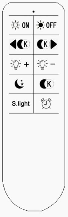LOKUNM Remote Control for Spiral Floor Lamp