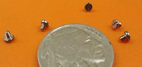 K-mac 18-8 M1.6 .35 mm 2 mm 20 Stainless Steel Cheese Head Slotted Machine Screws, FT, x Thread Size x Length, Pcs