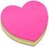 LGEGE 8 Pads Heart Shaped Note Pad, Self-Sticky Memo Pad, Adhesive Paper Post Notes