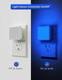 2-Pack, 0.3W L LOHAS LED Blue Night Lights Plug into Wall Plug in Night Light, Dusk to Dawn, Bright Nightlight