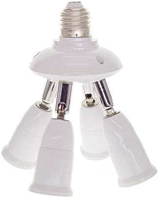 Wicocc E27 Socket To 3 4 5 E27 Adapter Bulb Lamp Holder Converters